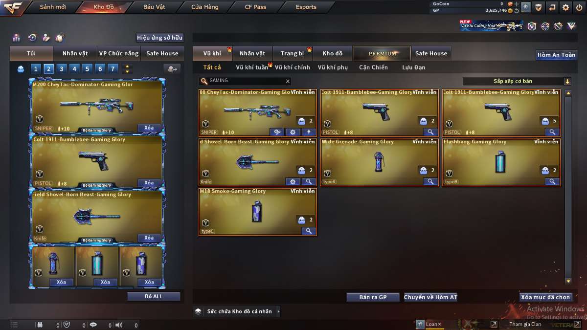 shop acc cf uy tin gia re